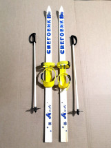 Лыжный комплект (лыжи + крепления &quot;Baby&quot; + палки) 90 см